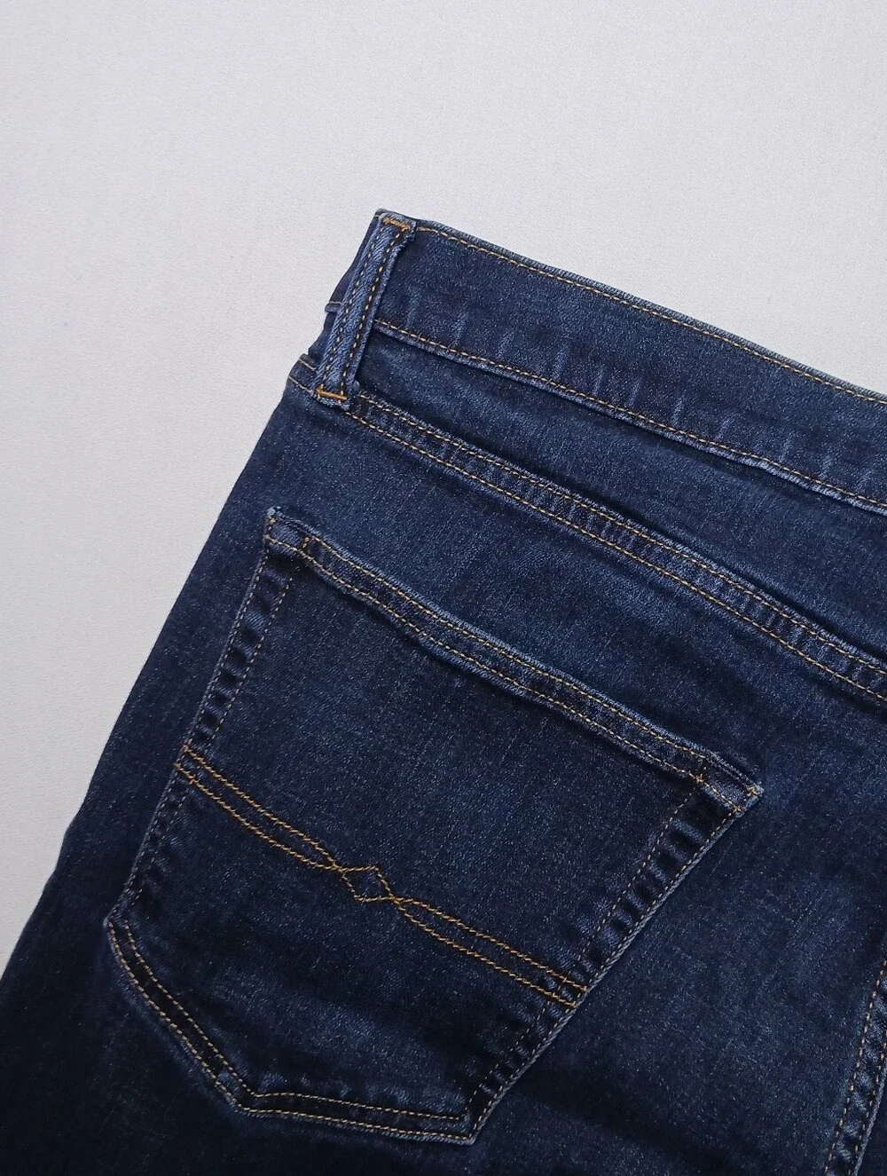 Lucky Brand Mens 223 Straight Leg Jeans 38X32 Dark Blue Denim Stretch CoolMax